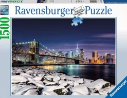 Ravensburger Steden En Gebouwen|1500-1999<Winter in New York - puzzel van 1500 stukjes