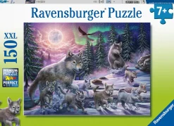 Kinderen Ravensburger Dieren|Legpuzzels<Wolven in het noorderlicht - puzzel van 150 stukjes