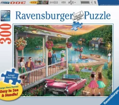 Ravensburger Tekening|Kunst En Cultuur<Zomer aan het meer - puzzel van 300 XXL stukjes - Exclusiviteit