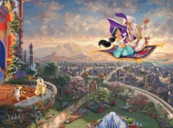 Schmidt Disney, Pixar, Marvel|1000-1499<Aladdin - Thomas Kinkade - puzzel van 1000 stukjes