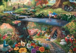 Schmidt Disney, Pixar, Marvel|1000-1499<Alice in Wonderland - Thomas Kinkade - puzzel van 1000 stukjes