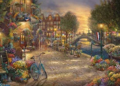 Schmidt Landschappen|Steden En Gebouwen<Amsterdam - Thomas Kinkade - puzzel van 1000 stukjes