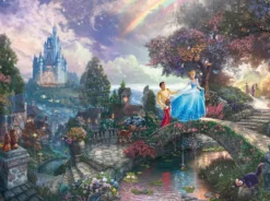 Schmidt Disney, Pixar, Marvel|1000-1499<Assepoester - Thomas Kinkade - puzzel van 1000 stukjes