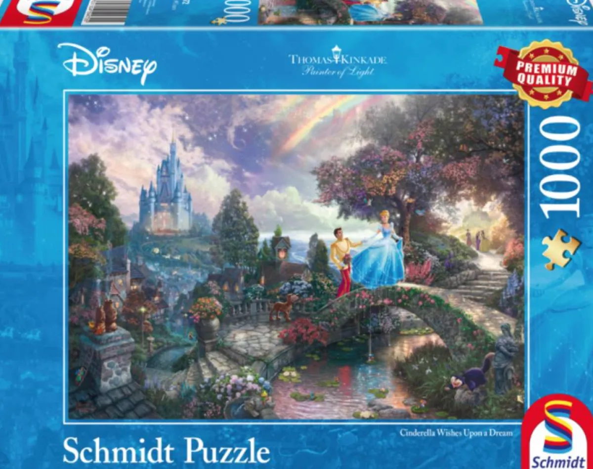 Schmidt Disney, Pixar, Marvel|1000-1499<Assepoester - Thomas Kinkade - puzzel van 1000 stukjes