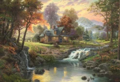 Schmidt Kunst En Cultuur|Landschappen<Bergrust - Thomas Kinkade - puzzel van 1000 stukjes