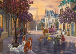 Schmidt Disney, Pixar, Marvel|1000-1499<De Aristokatten - Thomas Kinkade - puzzel van 1000 stukjes