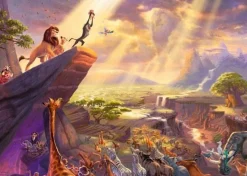 Schmidt Disney, Pixar, Marvel|1000-1499<De Leeuwenkoning - Thomas Kinkade - puzzel van 1000 stukjes