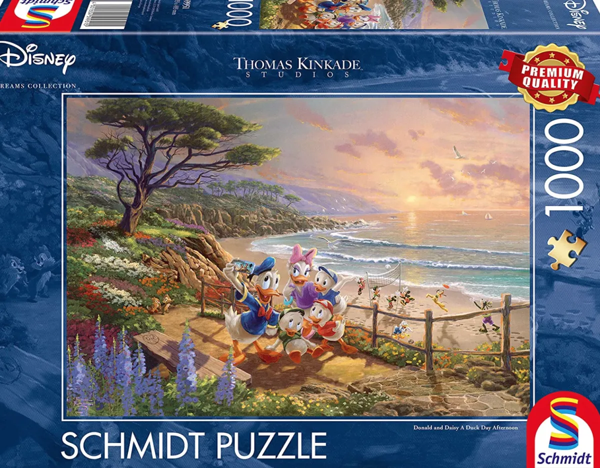 Schmidt Disney, Pixar, Marvel|1000-1499<Donald en Daisy - Thomas Kinkade - puzzel van 1000 stukjes