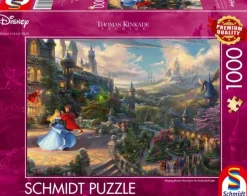 Schmidt Disney, Pixar, Marvel|1000-1499<Doornroosje dansend in het Betoverende Licht - Thomas Kinkade - puzzel van 1000 stukjes