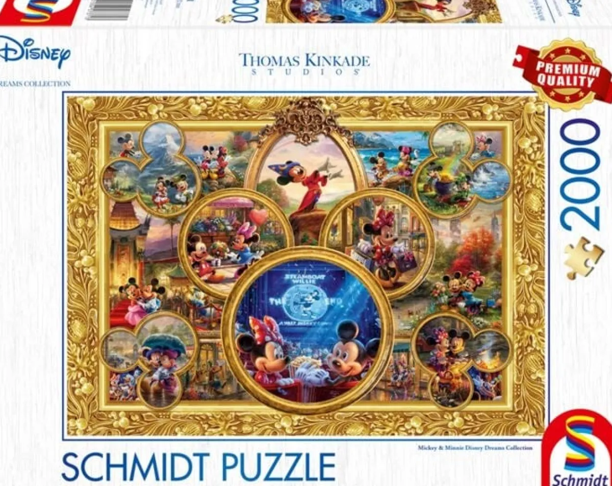 Schmidt Disney, Pixar, Marvel|2000 En Meer<Mickey & Minnie Disney Dreams Collection - Thomas Kinkade - puzzel van 2000 stukjes