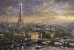 Schmidt Steden En Gebouwen|1000-1499<Parijs, de stad van de liefde - Thomas Kinkade - 1000 stukjes