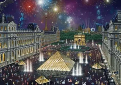 Schmidt Kunst En Cultuur|Steden En Gebouwen<Vuurwerk bij het Louvre - 1000 stukjes