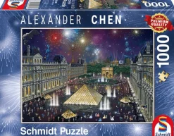 Schmidt Kunst En Cultuur|Steden En Gebouwen<Vuurwerk bij het Louvre - 1000 stukjes