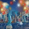 Schmidt Kunst En Cultuur|Steden En Gebouwen<Vuurwerk bij het Vrijheidsbeeld - 1000 stukjes