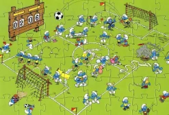 Kinderen Speciale Vorm|Legpuzzels<Smurf Puzzel Deco Voetbal 48 stukjes