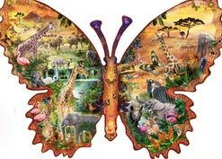 SUNSOUT Speciale Vorm|Dieren<Afrikaanse vlinder - legpuzzel van 1000 stukjes