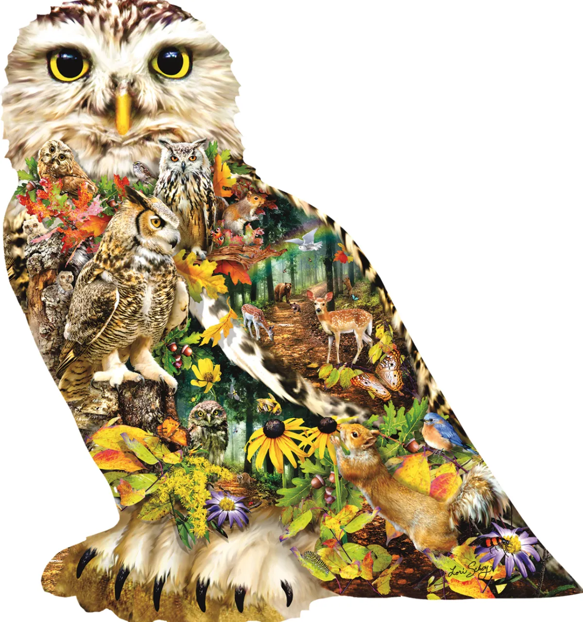 SUNSOUT Speciale Vorm|Dieren<Boodschapper van het bos - legpuzzel van 650 stukjes
