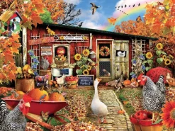 SUNSOUT Dieren|500-999<Chicken Crossing - legpuzzel van 500 XXL stukjes