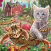 SUNSOUT Dieren|100-499<Katten in de hangmat - legpuzzel van 300 XXL stukjes