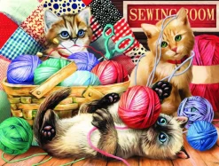 SUNSOUT Dieren|500-999<Kitties Fun Time - legpuzzel van 500 XXL stukjes