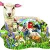 SUNSOUT Speciale Vorm|Dieren<Lammetjestijd - legpuzzel van 1000 stukjes