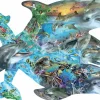 SUNSOUT Speciale Vorm|Dieren<Lied van de dolfijnen - legpuzzel van 1000 stukjes