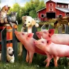 SUNSOUT Dieren|Landschappen<Making New Friends - legpuzzel van 300 XXL stukjes