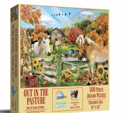 SUNSOUT Dieren|500-999<Out in the Pasture - legpuzzel van 500 XXL stukjes