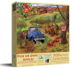 SUNSOUT Dieren|500-999<Pluk je eigen appels - legpuzzel van 500 XXL stukjes