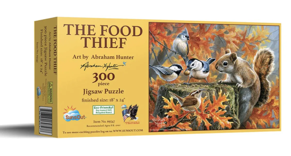 SUNSOUT Dieren|100-499<The Food Thief - legpuzzel van 300 XXL stukjes
