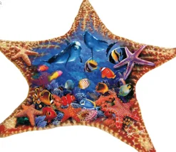 SUNSOUT Speciale Vorm|Tekening<Zeester - legpuzzel van 600 stukjes